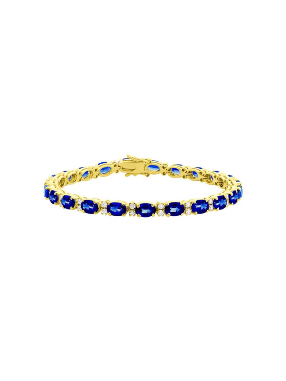 Ceylon Blue Sapphire Elegant Tennis Bracelet