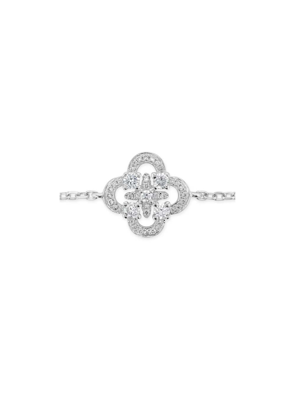 Clover Bracelet in 18kt Gold (0.3cts)