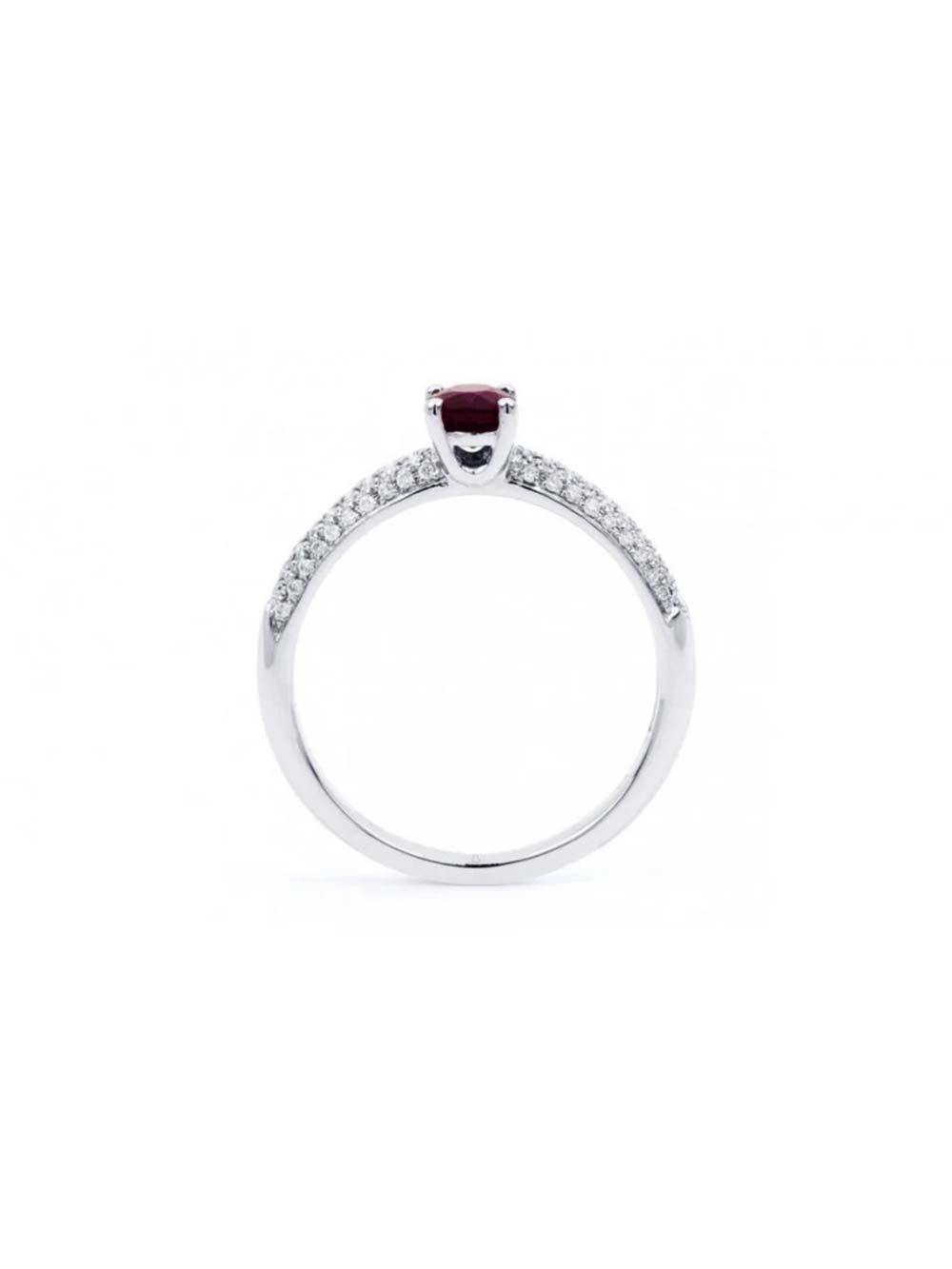 Classic Ruby Diamond Ring