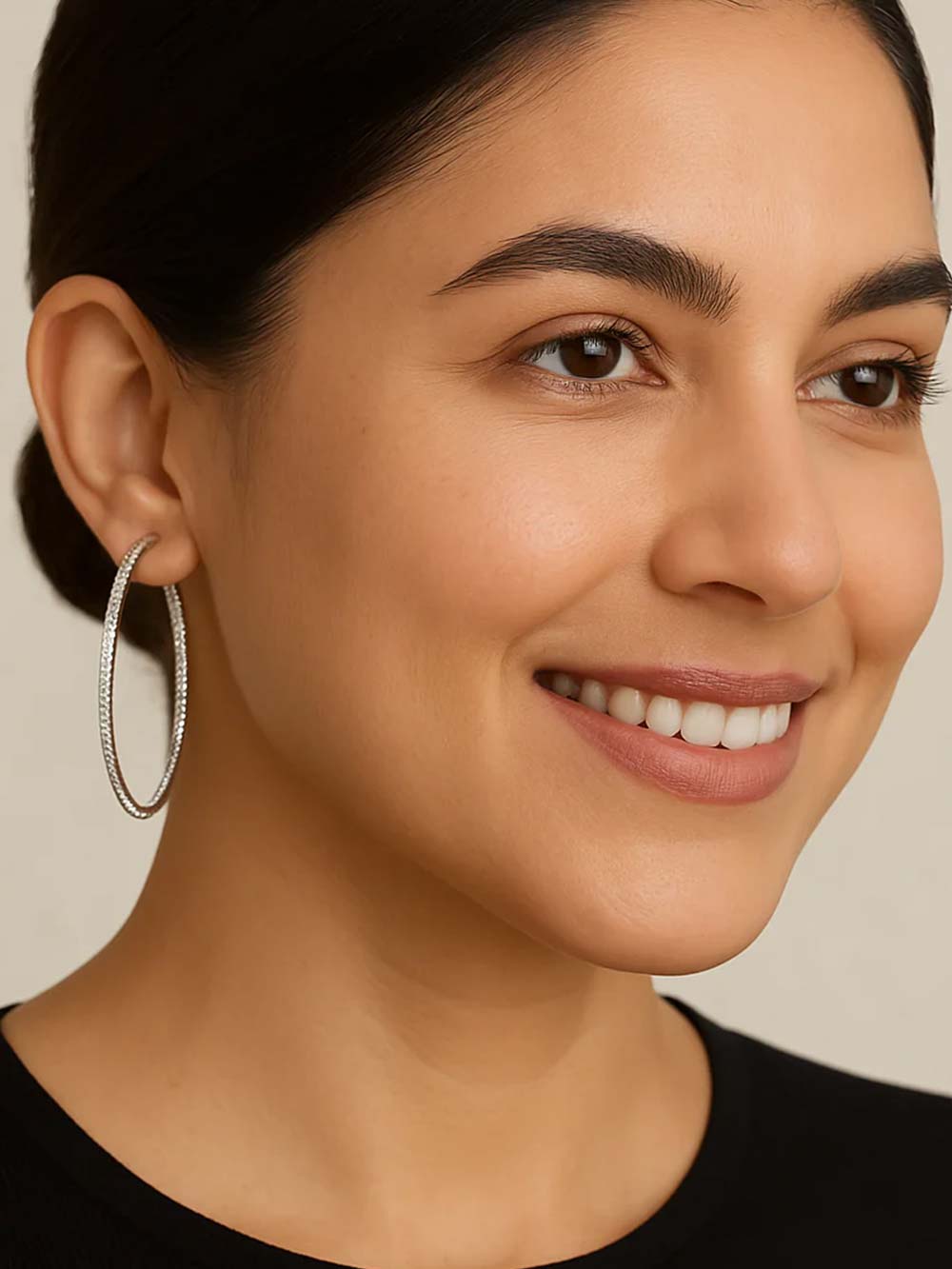 Classic Diamond Hoops Earring in 14kt Gold (1.7cts)