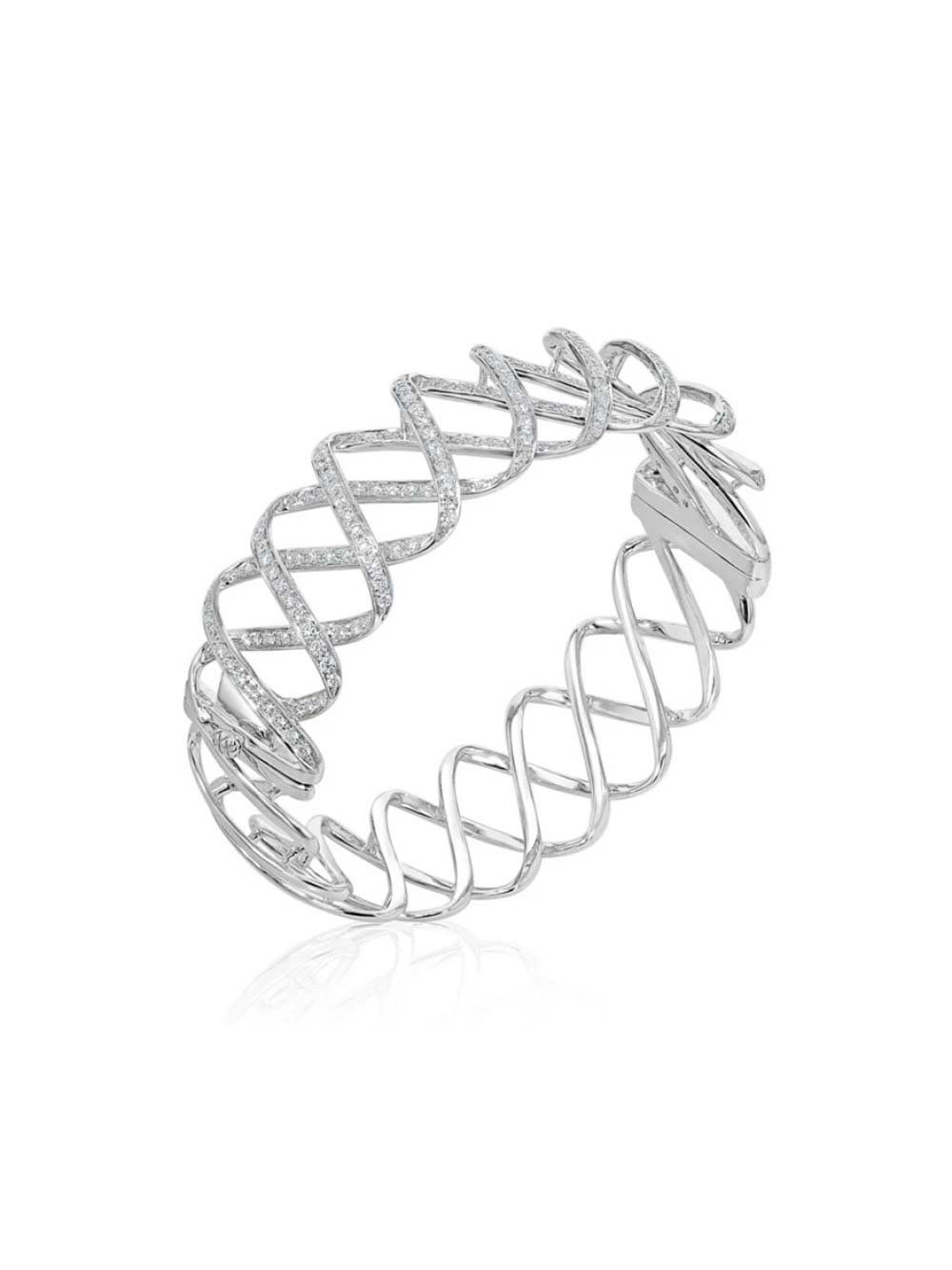 Diamond Weave Bracelet in 18kt Gold (2.00cts)