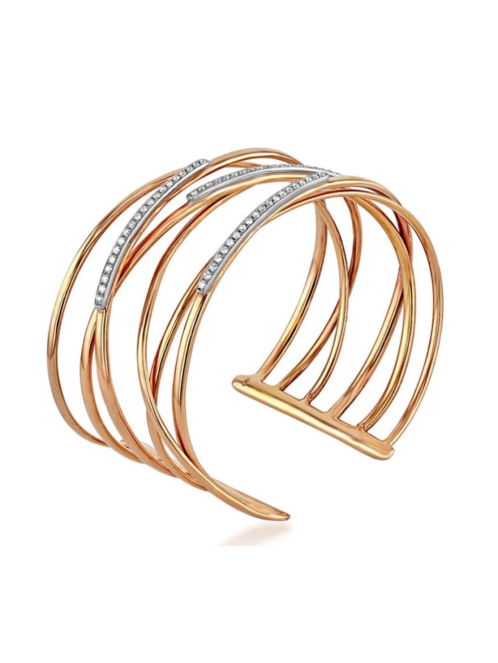 Diamond Cocktail Line Bracelet in 18kt (0.9cts)