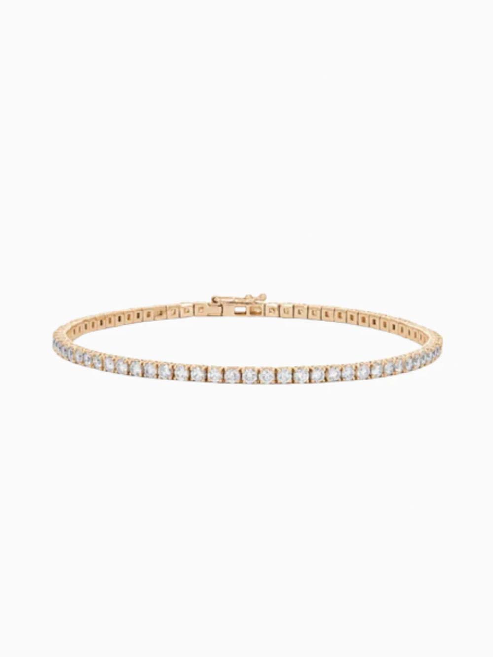 Solitaire Diamond Tennis Bracelet in 18kt Gold (8.4cts)