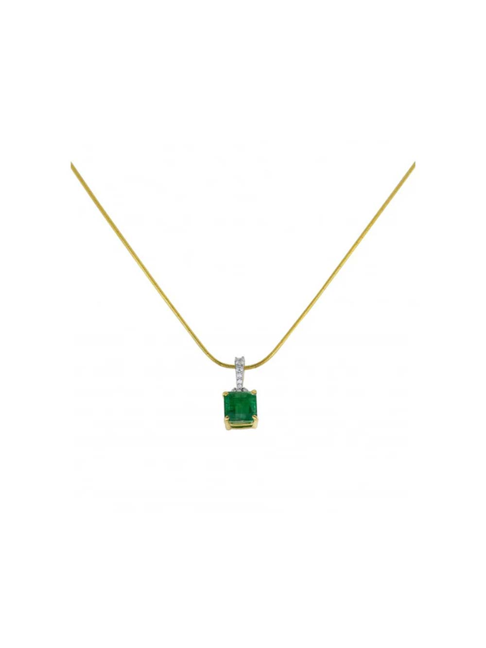 Emerald Chain Necklace – Colombian Radiance