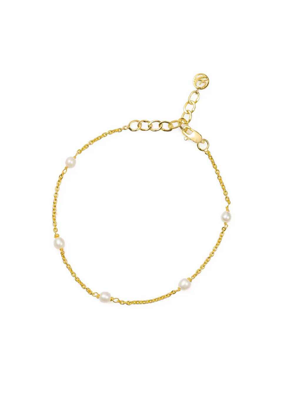 Pearl studded Bracelet in 14kt Gold