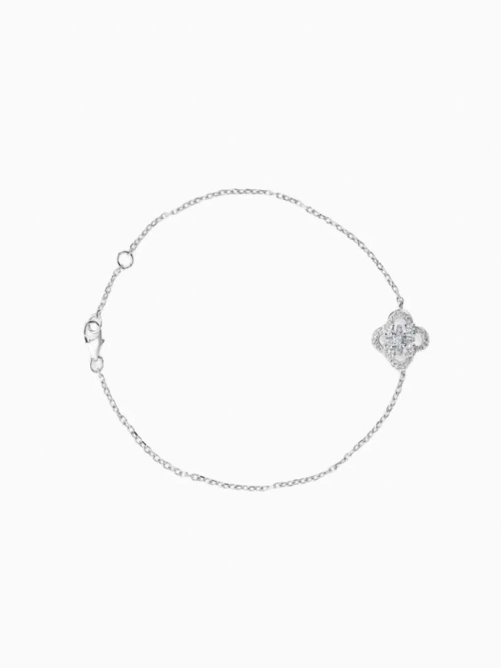 Clover Bracelet in 18kt Gold (0.3cts)