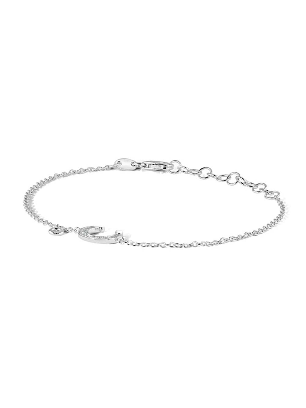 Horse Shoe Diamond Bracelet in 14kt Gold (0.11cts)