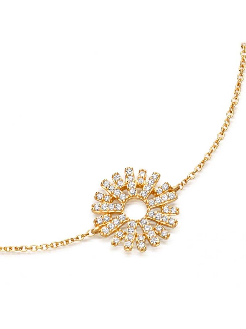 Rising Sun Diamond Bracelet in 14kt Gold (0.54cts)