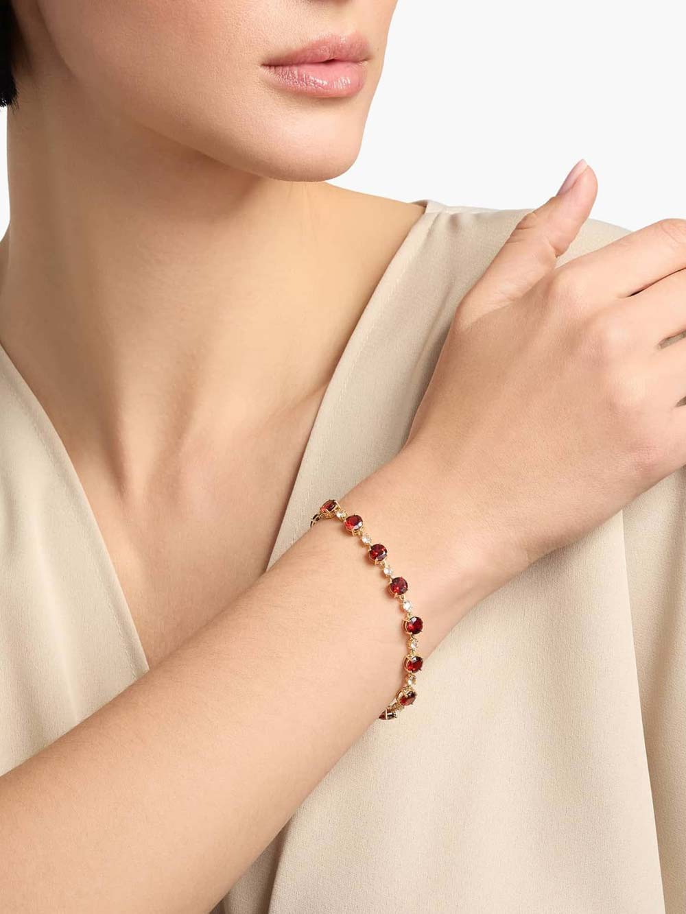 Garnet Bracelet (Stone Customisable)