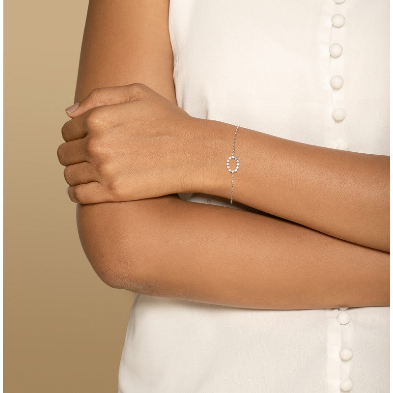 Oval Diamond Bracelet in 18kt Gold (0.35cts)