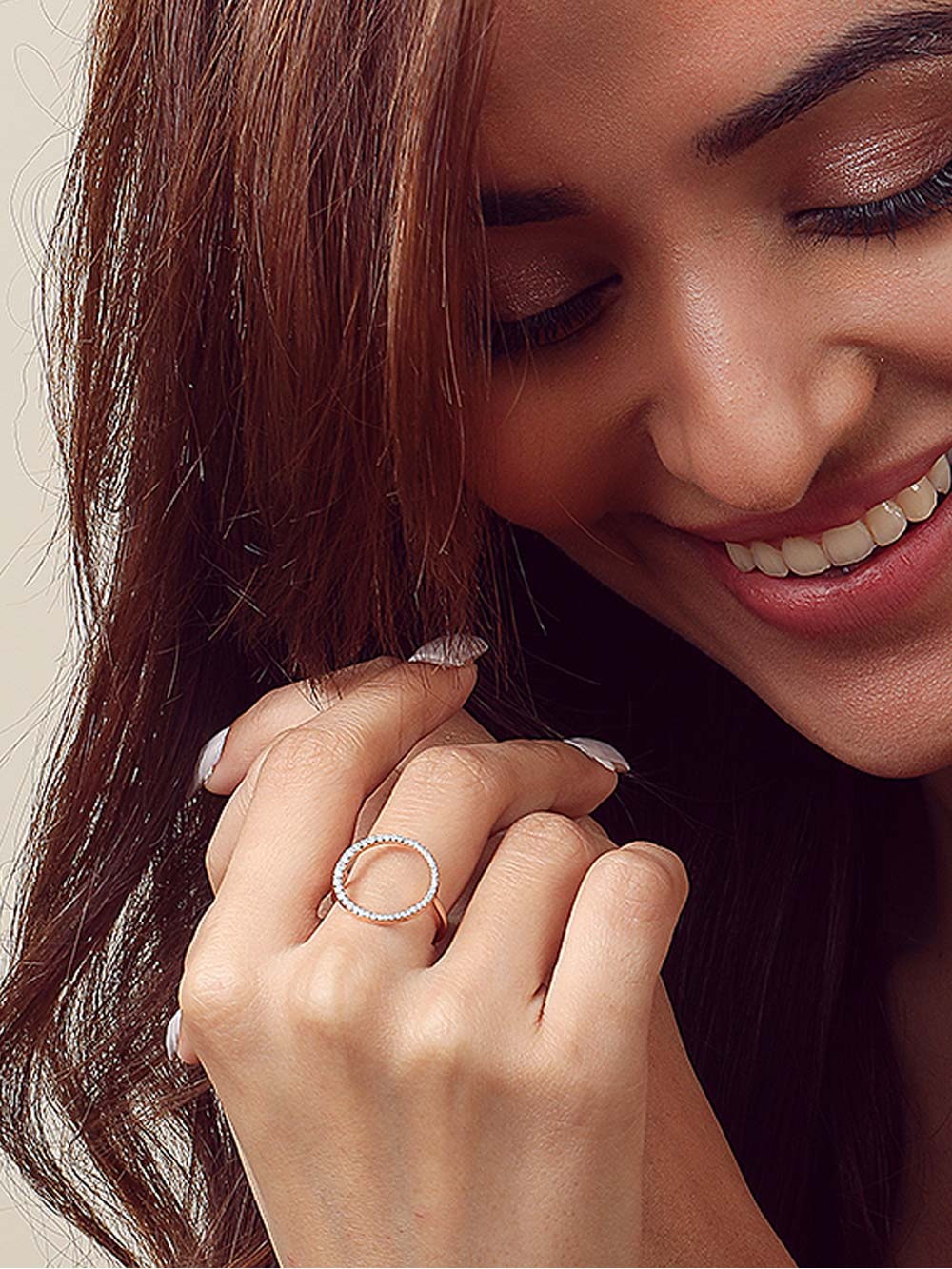 Halo Round Diamond Ring in 14kt Gold (0.30cts)