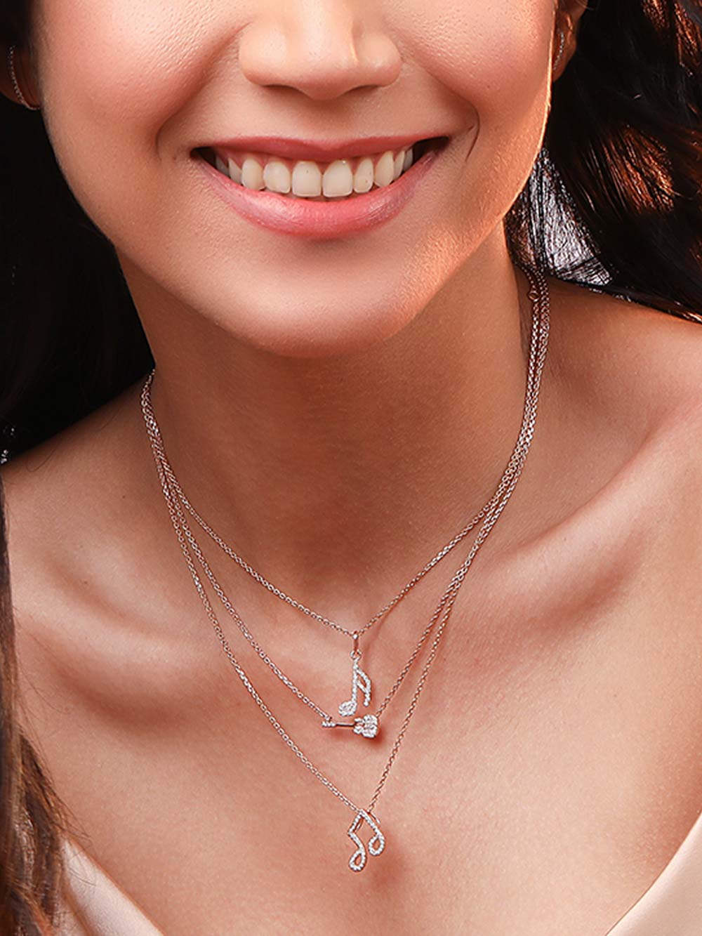 Music Note Diamond Pendant in 14kt Gold (0.30cts)