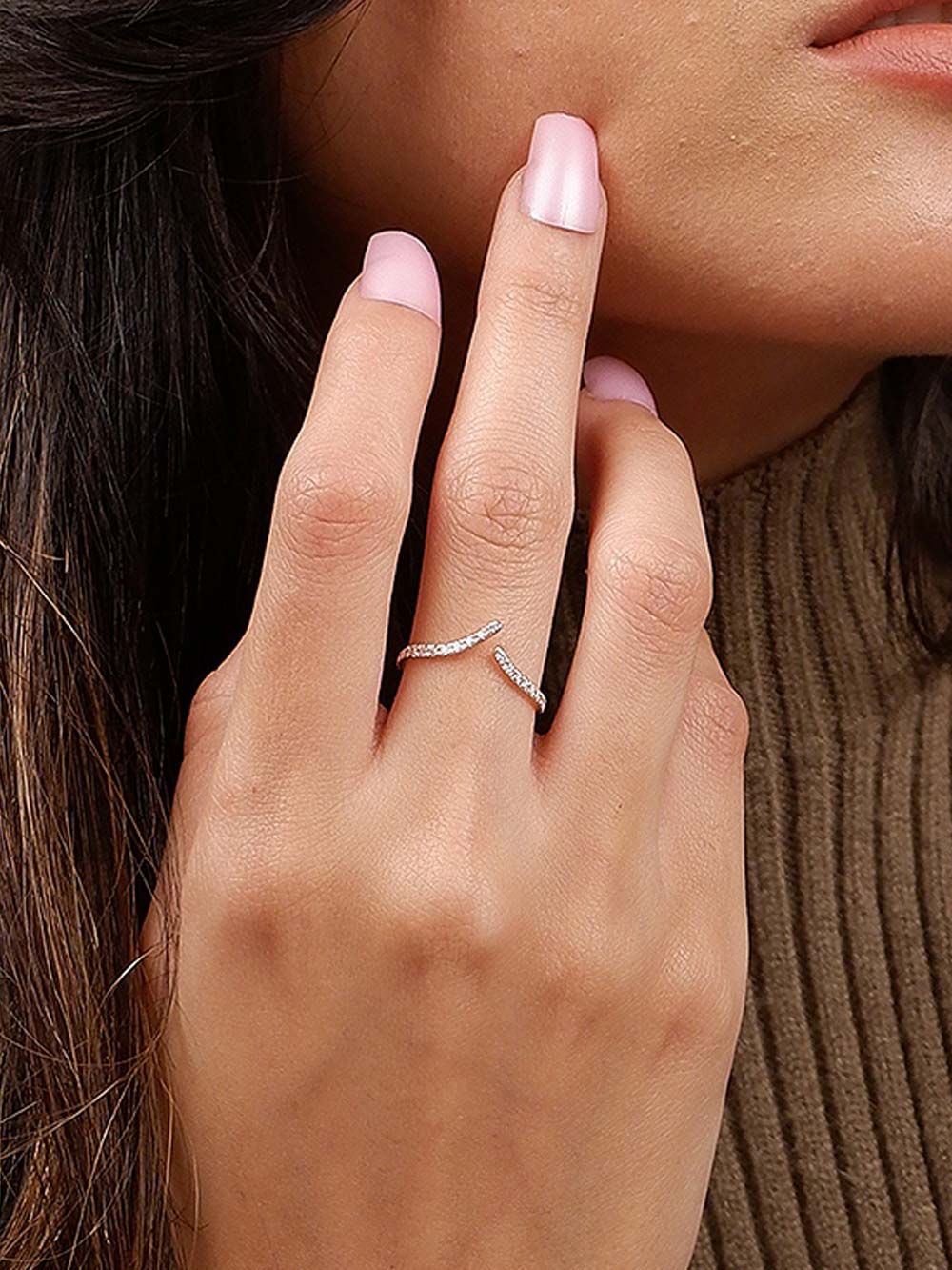 Diamond Open Ring in 14kt Gold (0.25cts)