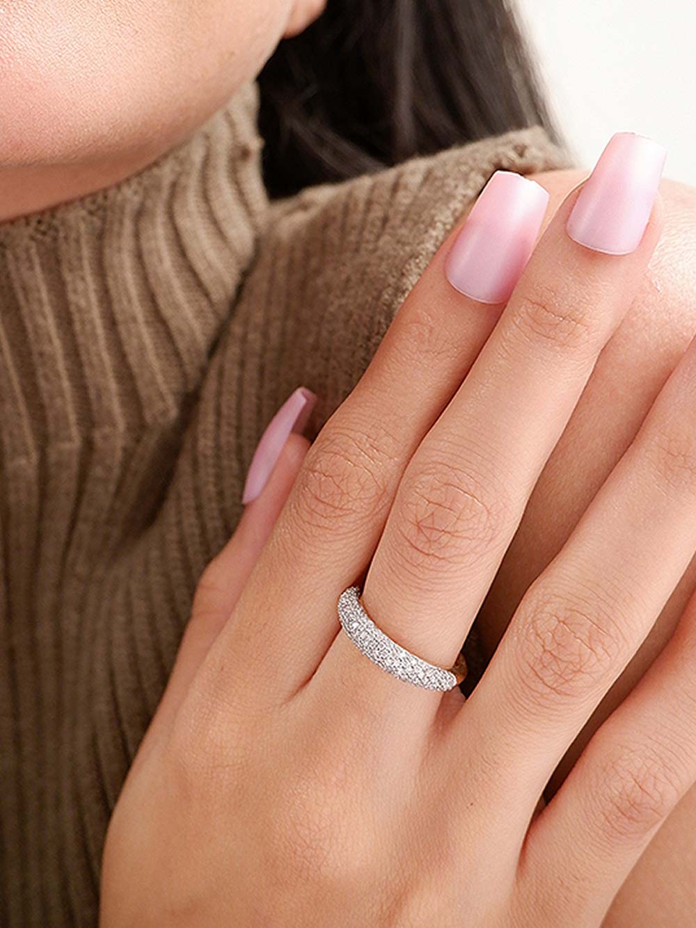 Diamond Cluster Ring in 14kt Gold (0.60cts)