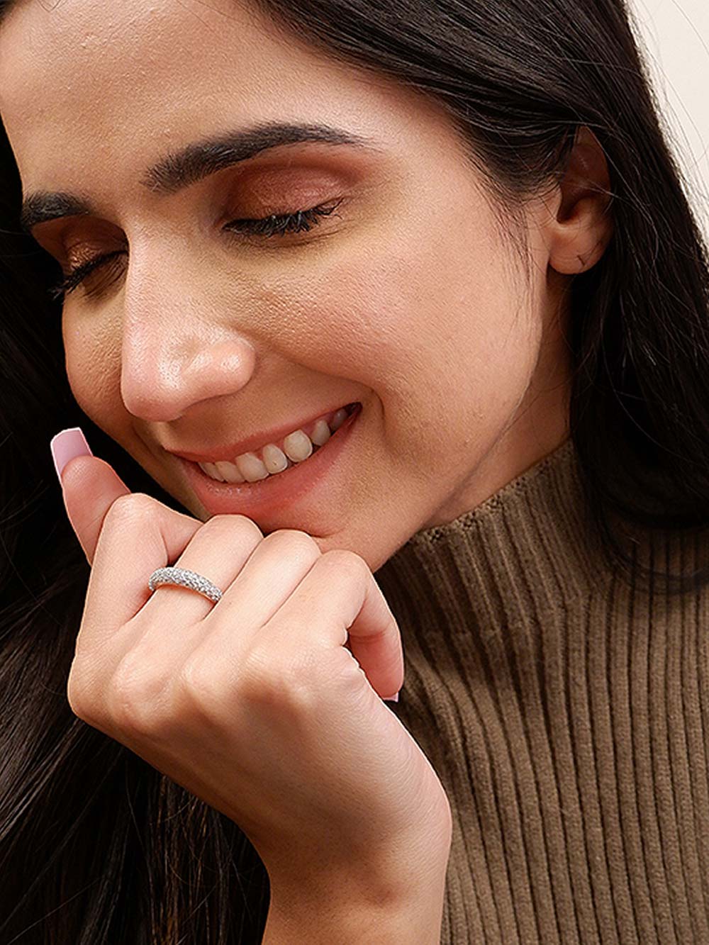 Diamond Cluster Ring in 14kt Gold (0.60cts)