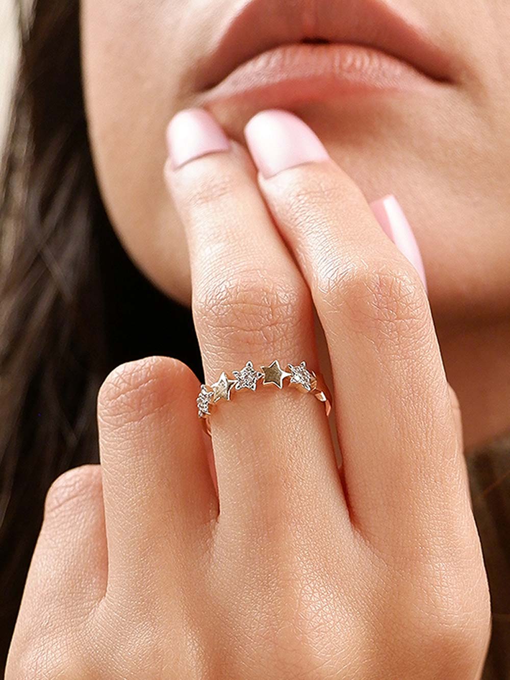 Star Diamond & Gold Ring in 14kt Gold (0.18cts)