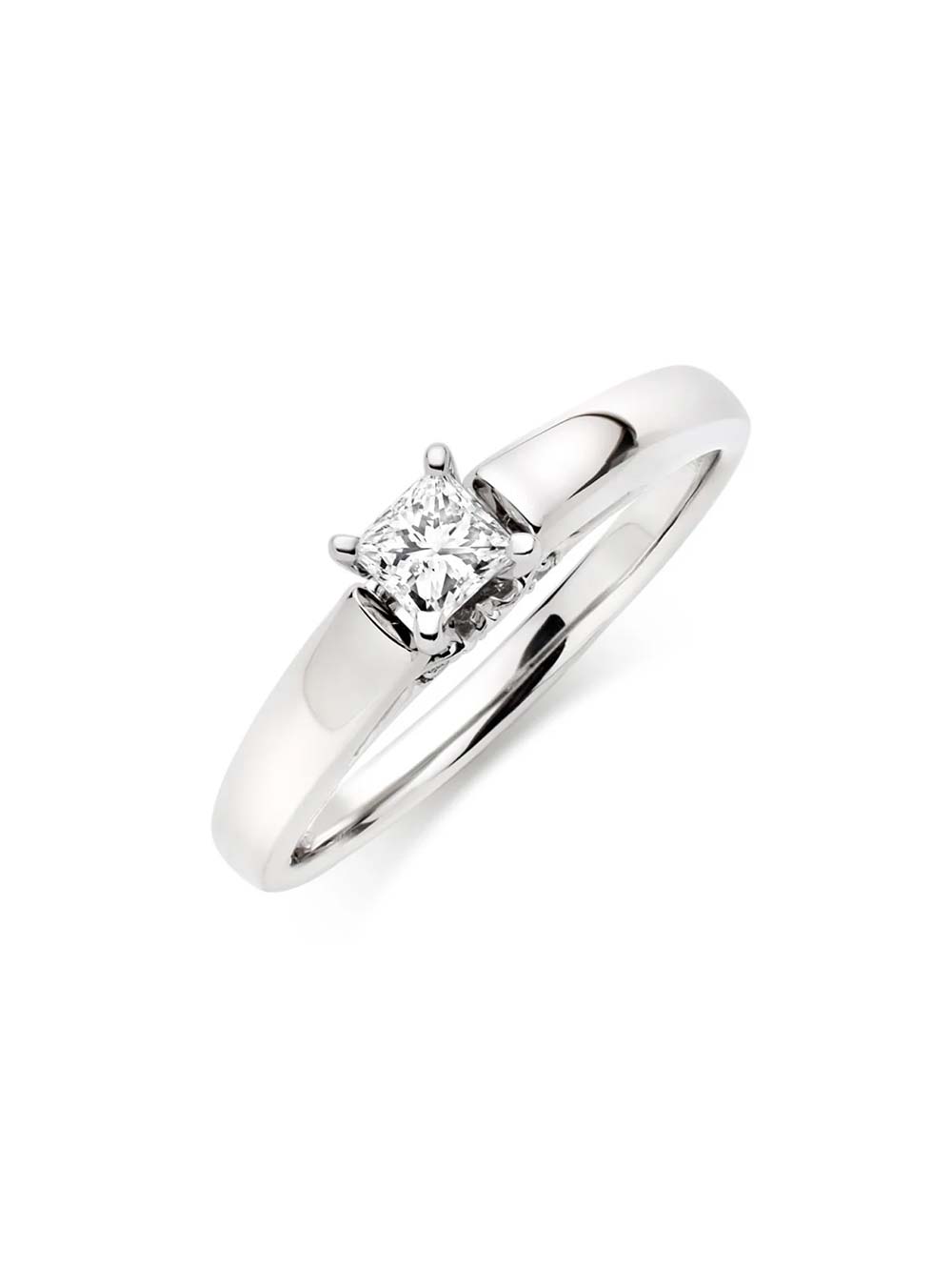 Solitaire Diamond Engagement Band