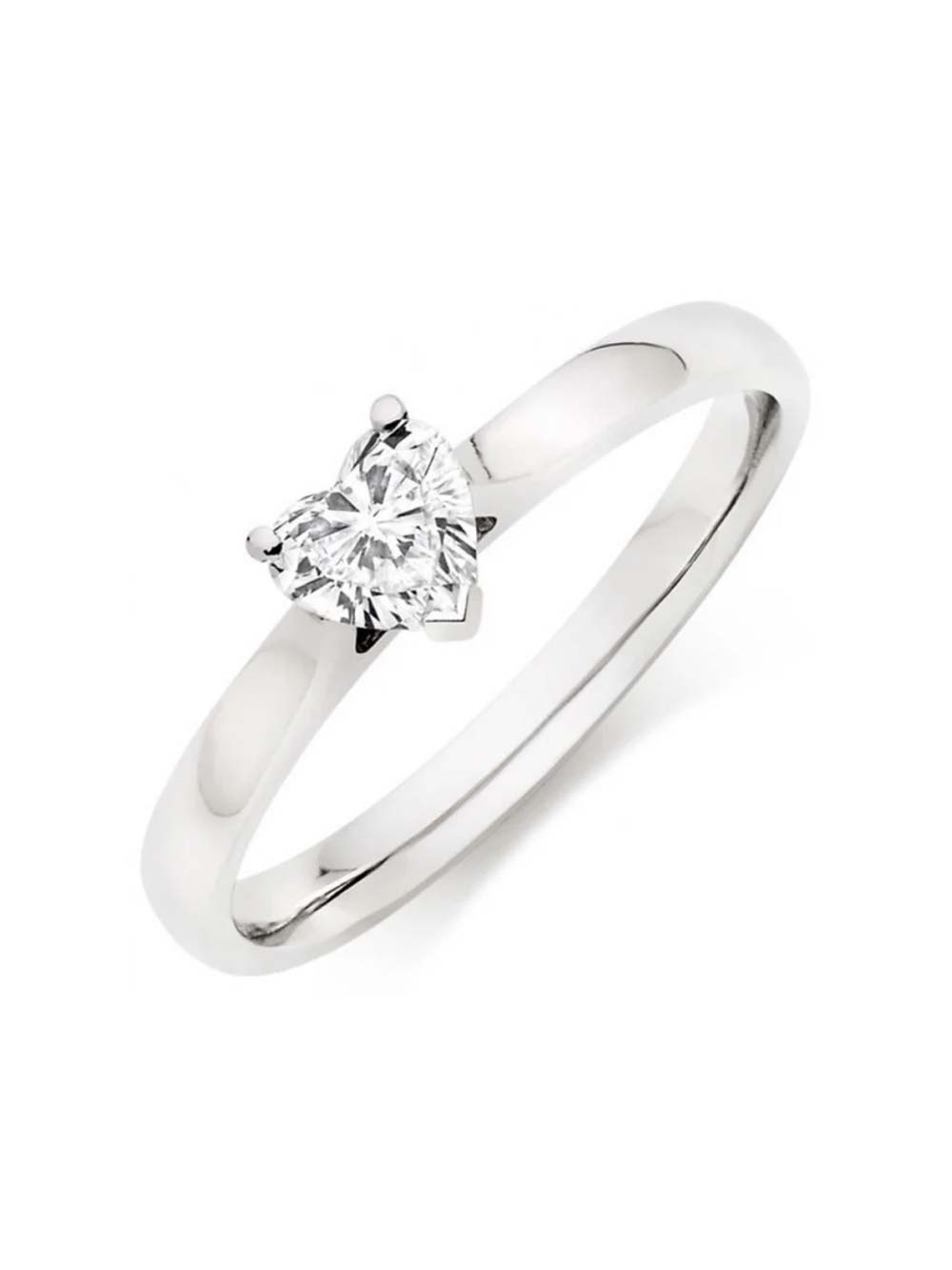 Heart Shape Solitaire Engagement Ring
