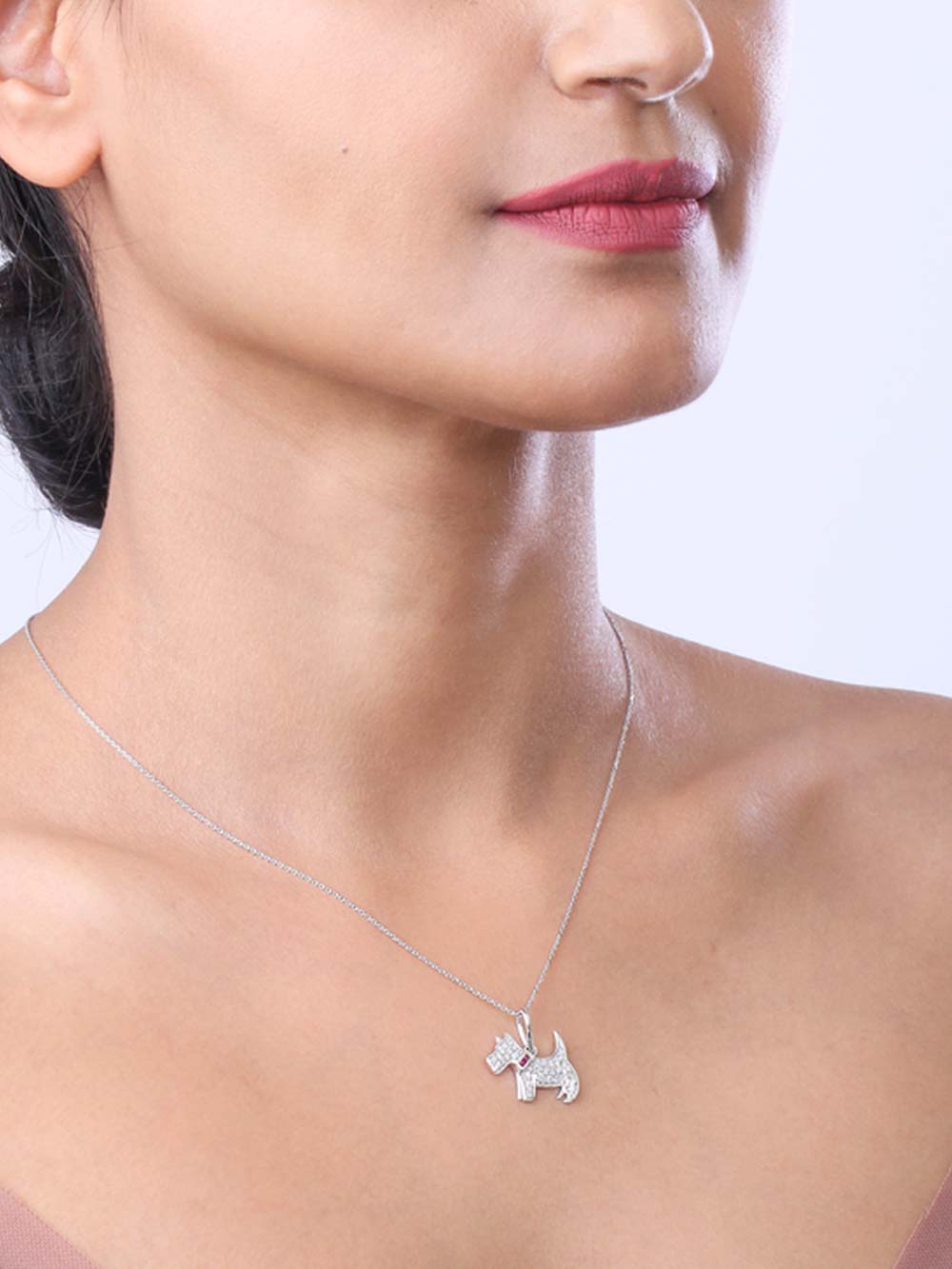 Dog Diamond Pendant in 14kt Gold (0.22cts)