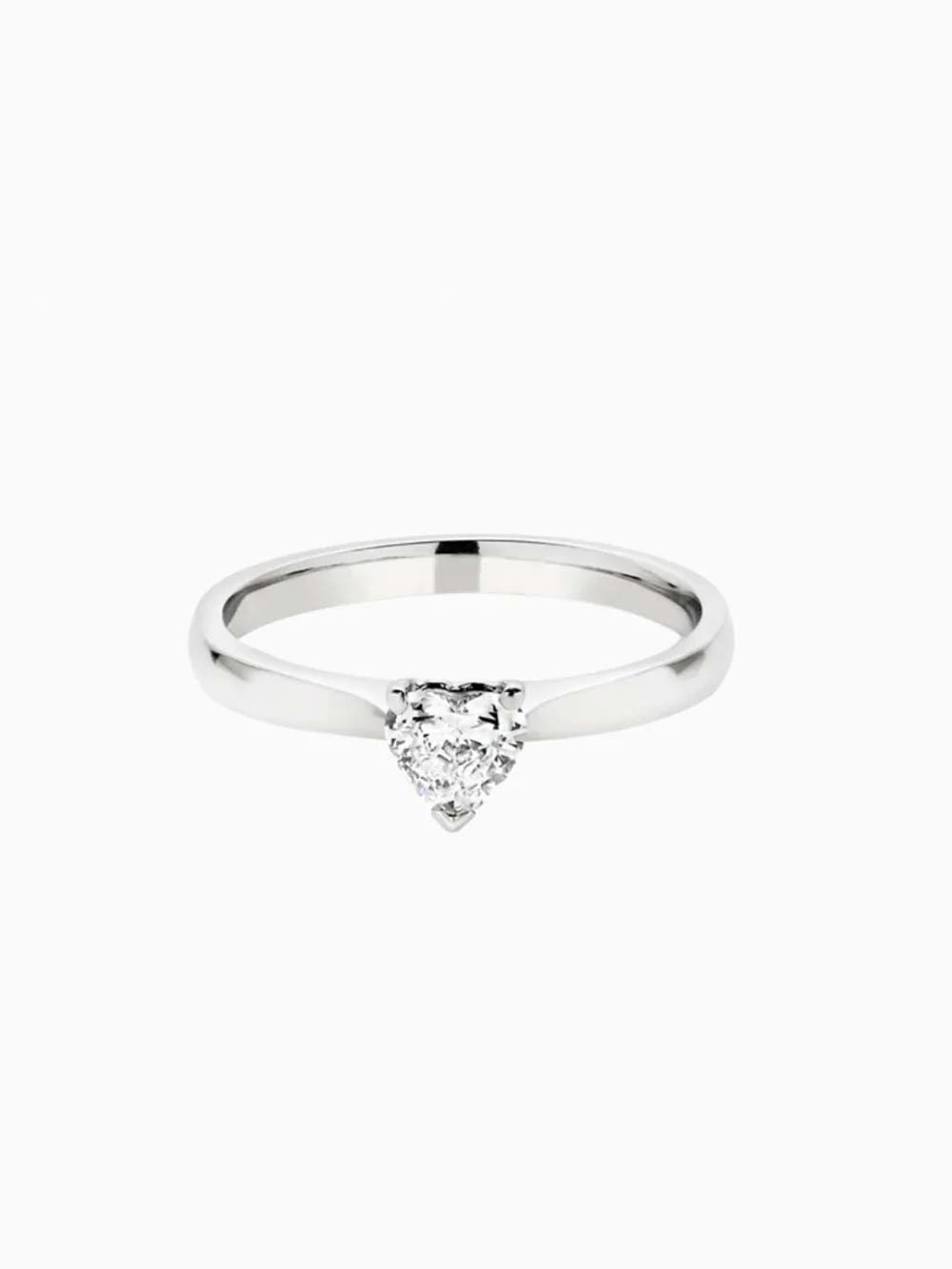 Heart Shape Solitaire Engagement Ring