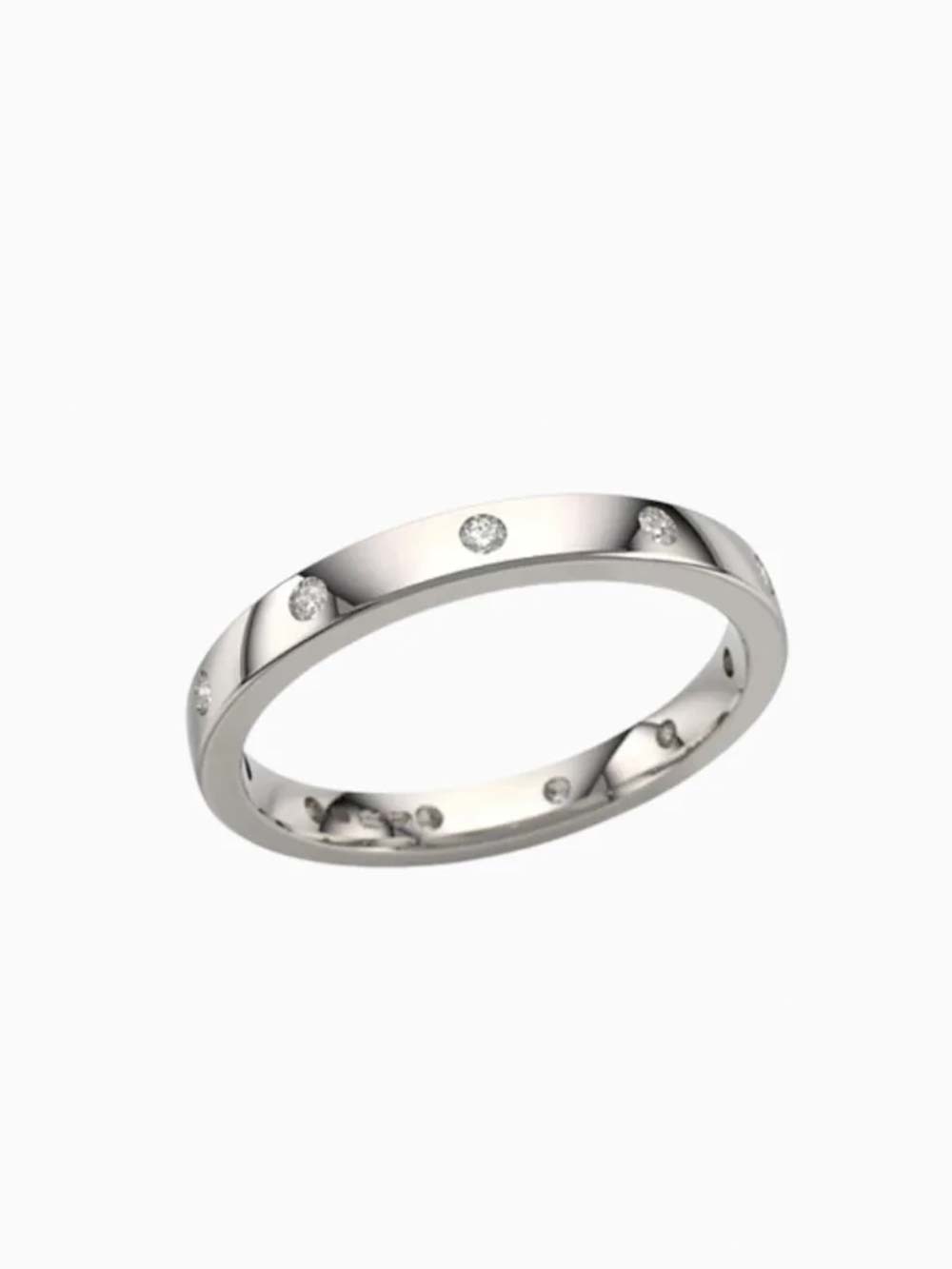 Diamond Inside-Out Engagement Band