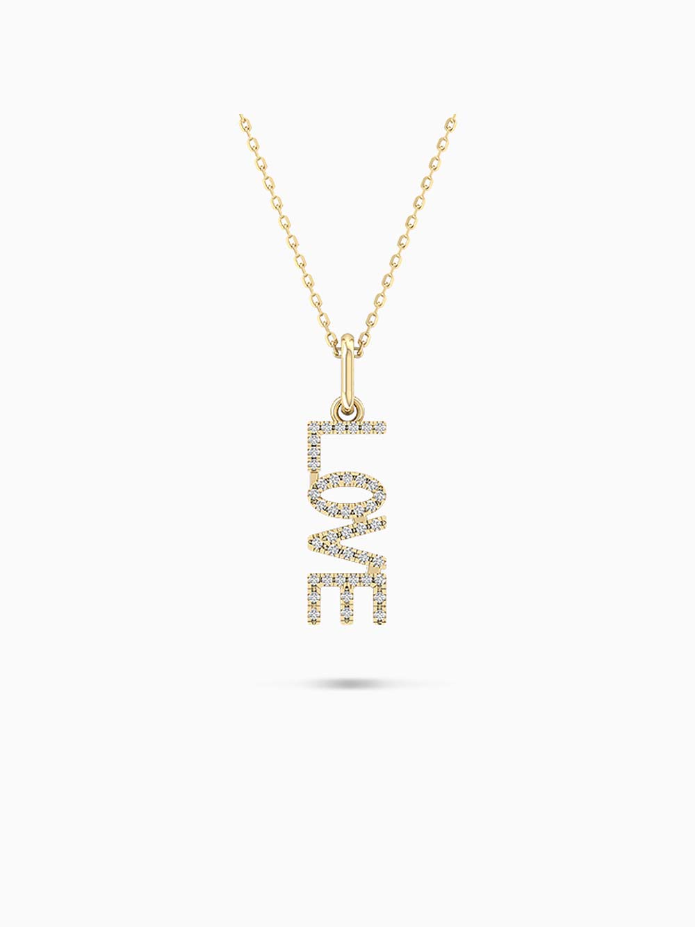 Love Diamond Pendant in 14kt Gold (0.10cts)