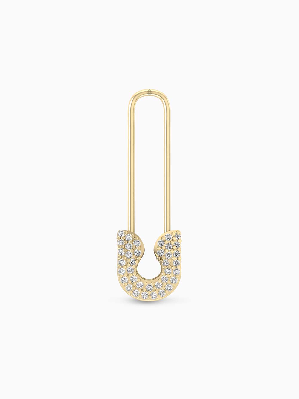 Diamonds Pin Earrings Made in Gold 14kt Gold (0.25cts)