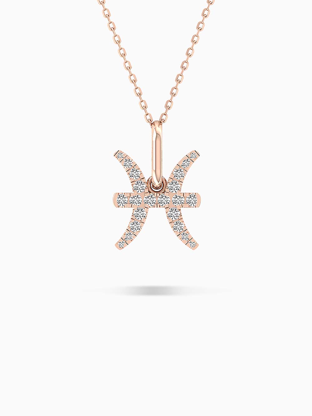 Pisces Zodiac Diamond Pendant in 14kt Gold (0.35cts)