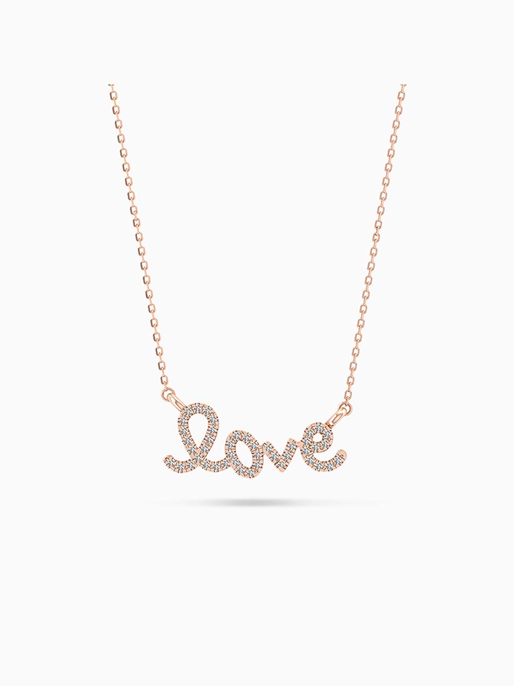 Love diamond Necklace in 14kt Gold (0.20cts)
