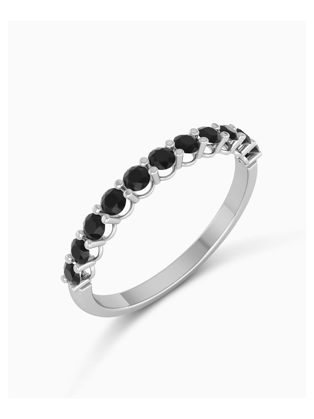 Black Diamond Half Eternity Band