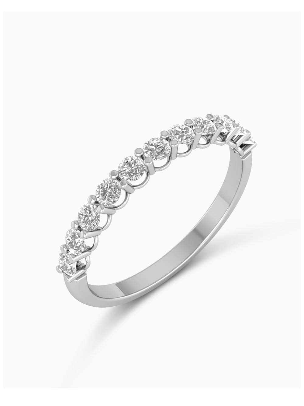 Diamond Half Eternity Stackable Ring in 14kt Gold (0.36cts)