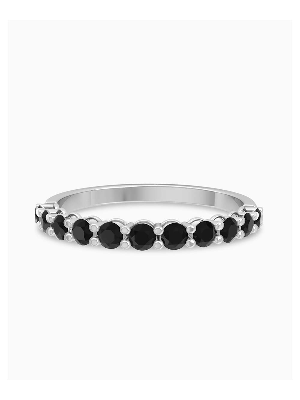 Black Diamond Half Eternity Band