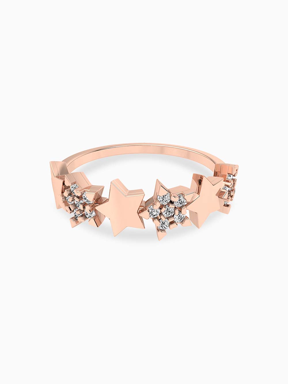 Star Diamond & Gold Ring in 14kt Gold (0.18cts)