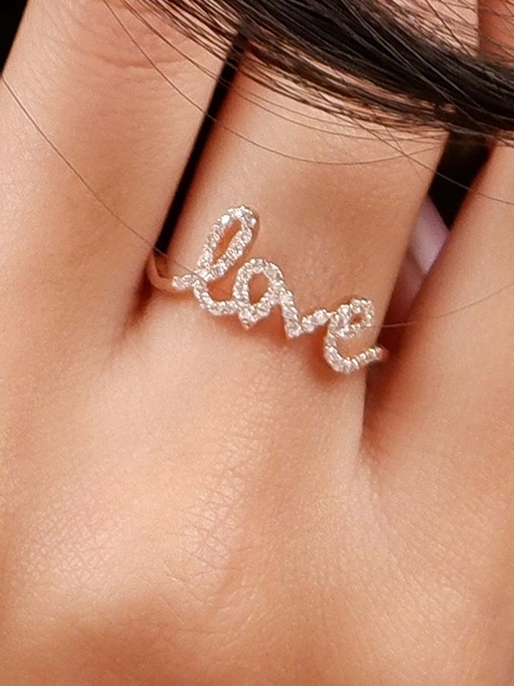 Love Diamond Ring in 14kt Gold (0.29cts)