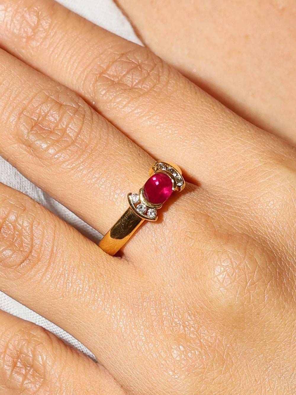 Crimson Glory Ruby & Diamond Ring