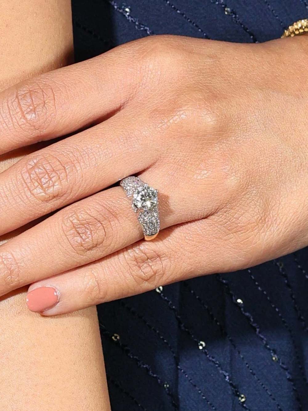 Solitaire Ring with Diamond Band