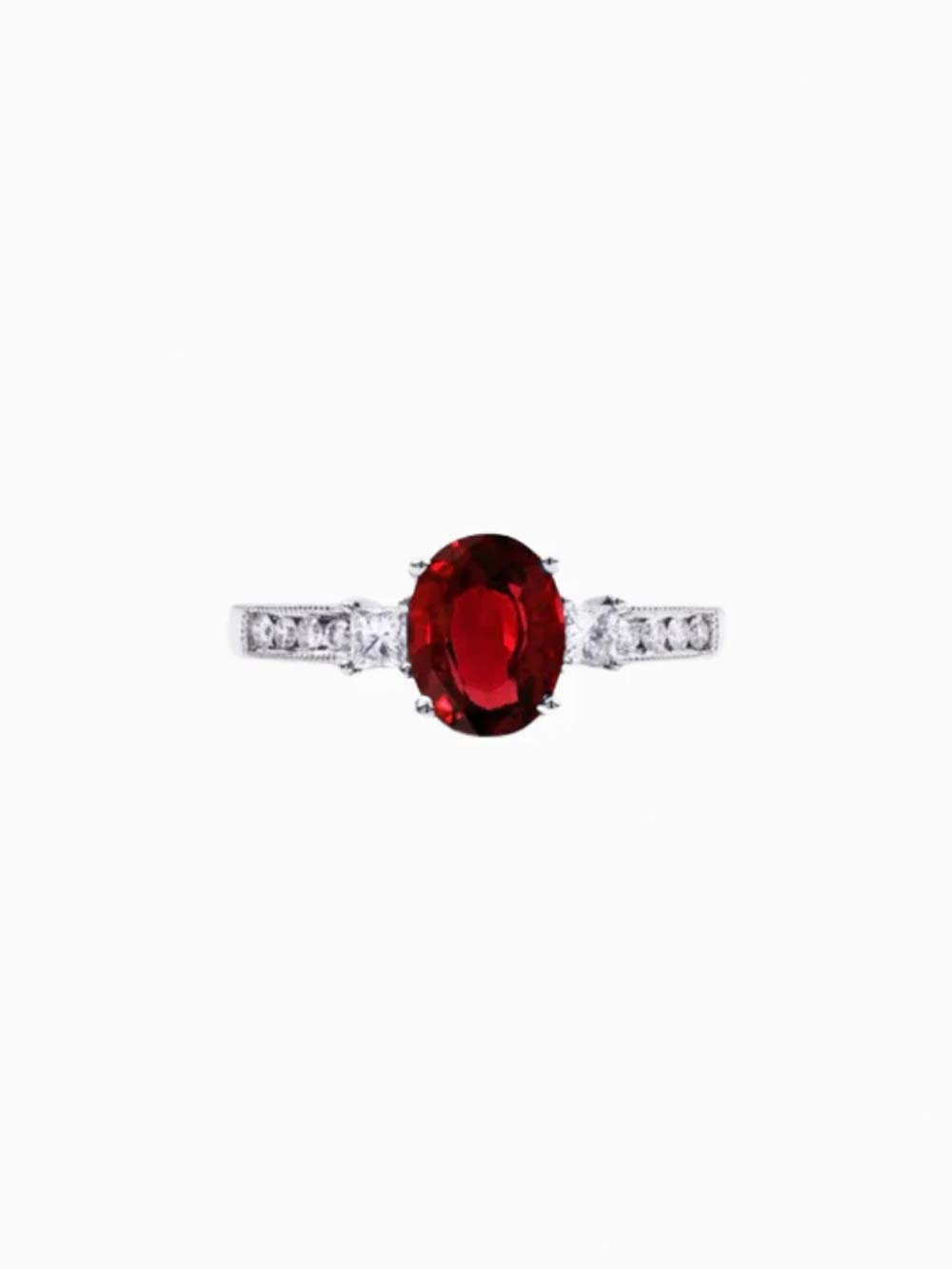 Classic Ruby Diamond Ring