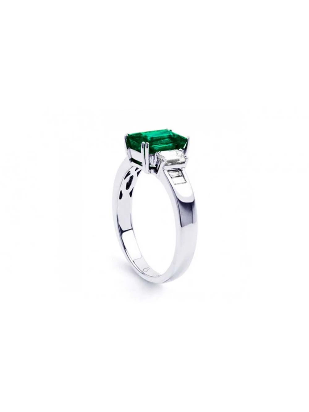 Emerald Cut Solitaire Ring