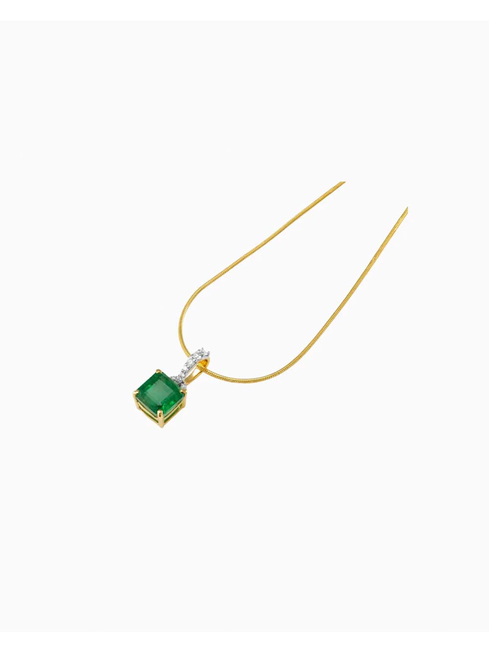 Emerald Chain Necklace – Colombian Radiance