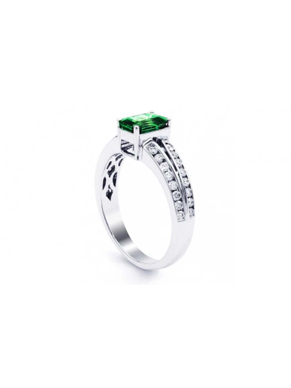 Emerald Cut Diamond Ring