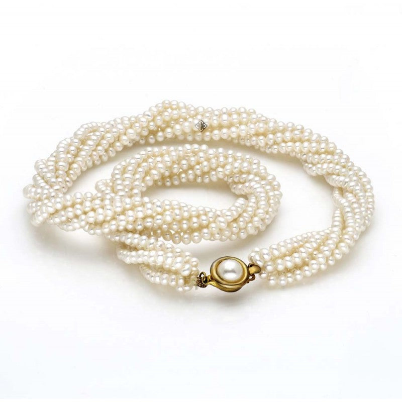 Clustered Freshwater pearl necklace