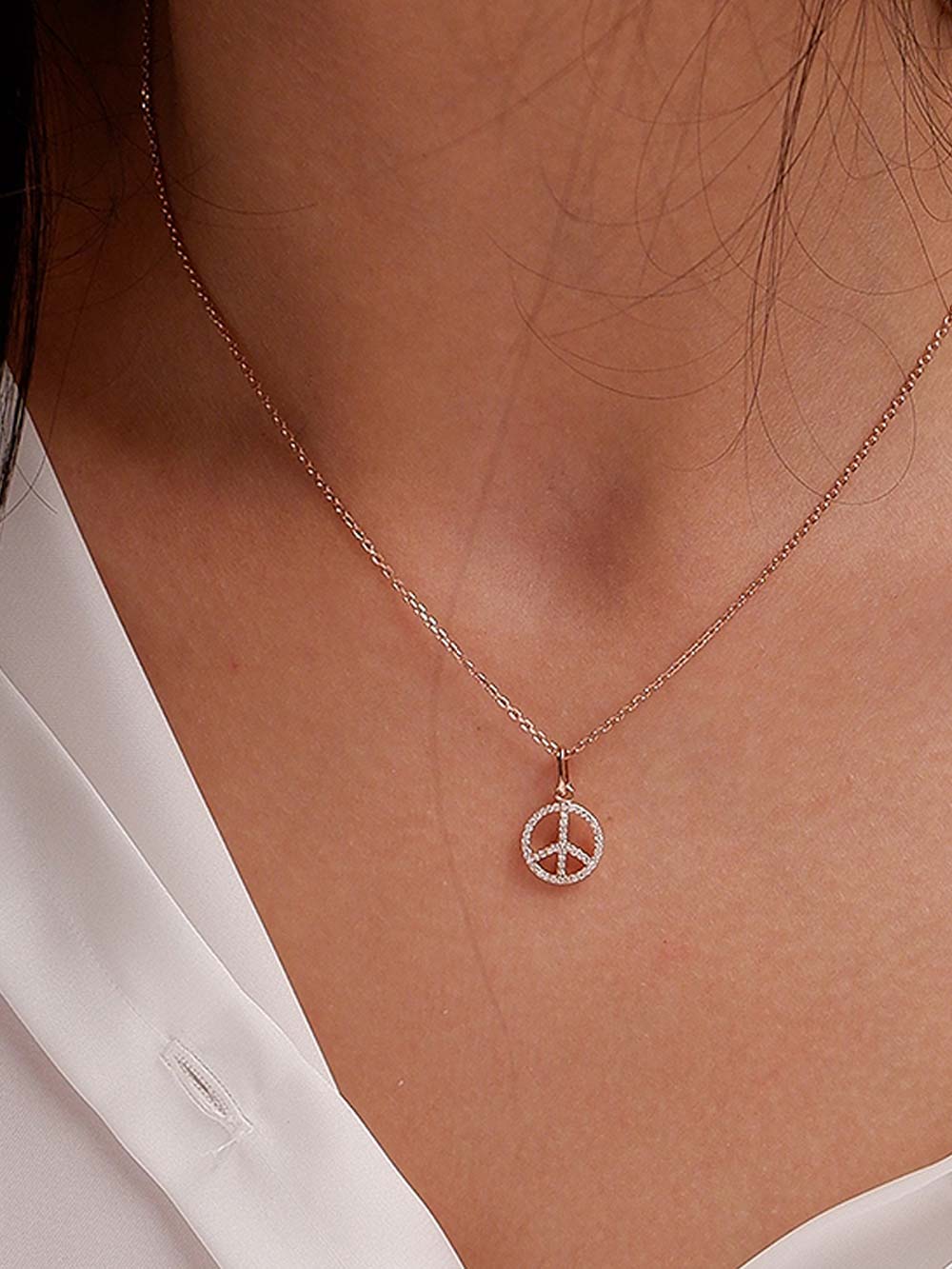 Peace Diamond Pendant