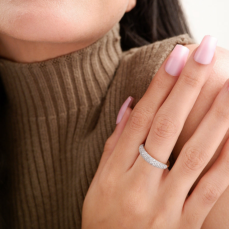 Diamond Cluster Ring