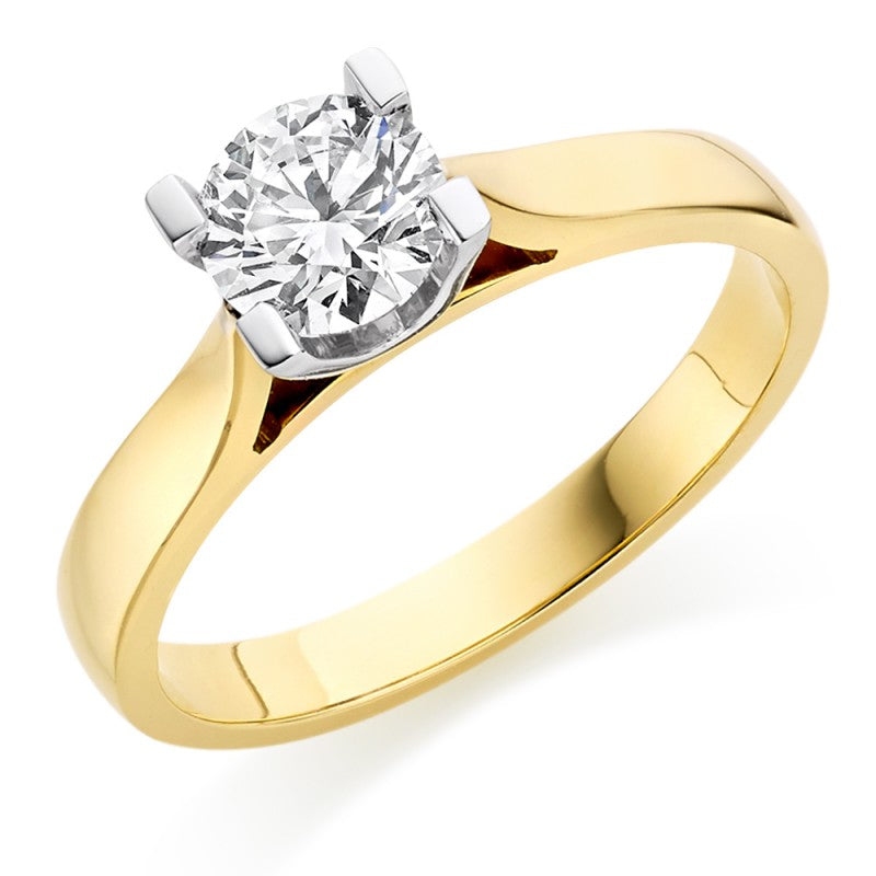 Solitaire Engagement Ring In Yellow Gold