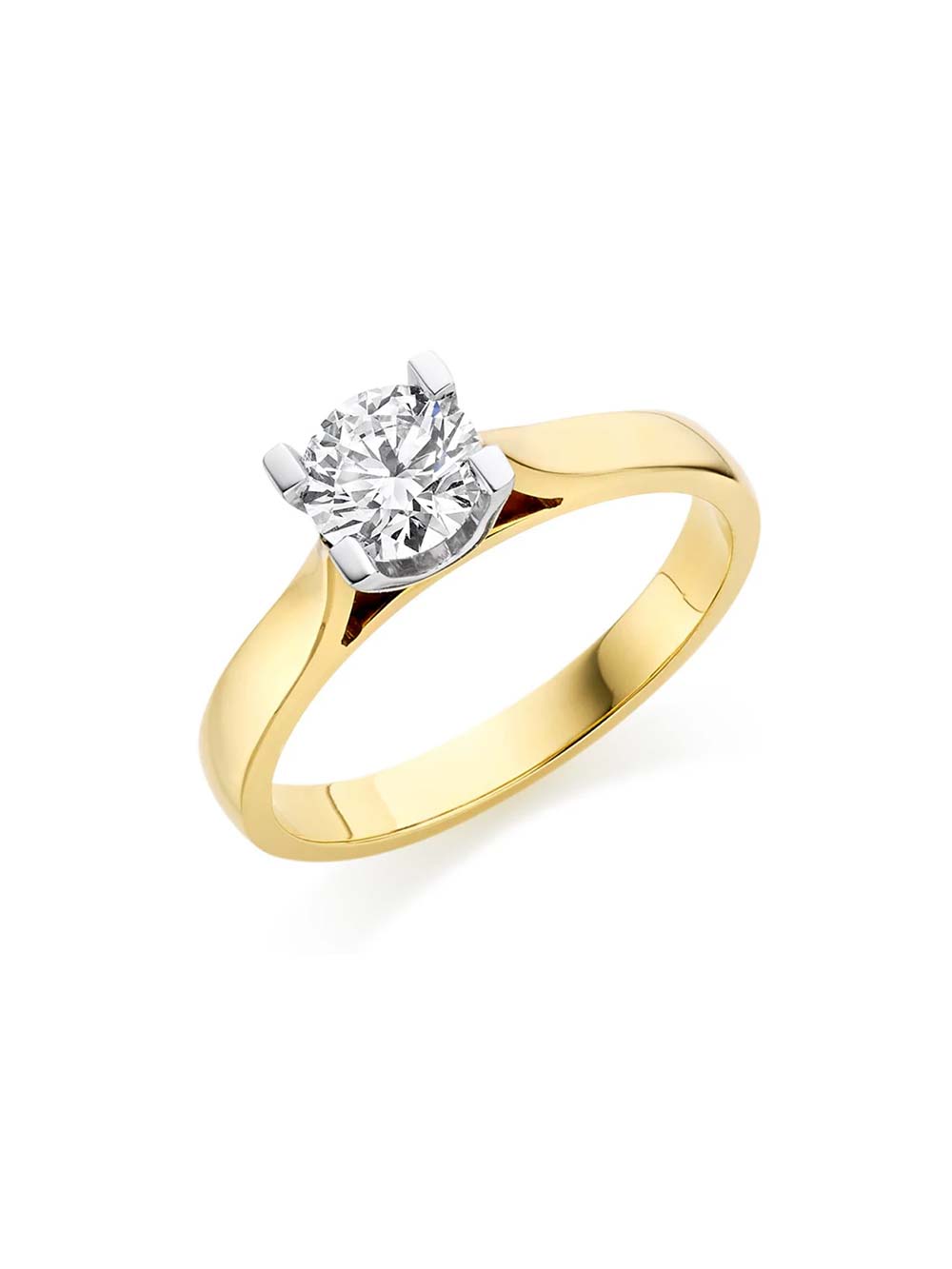 Solitaire Engagement Ring In Yellow Gold