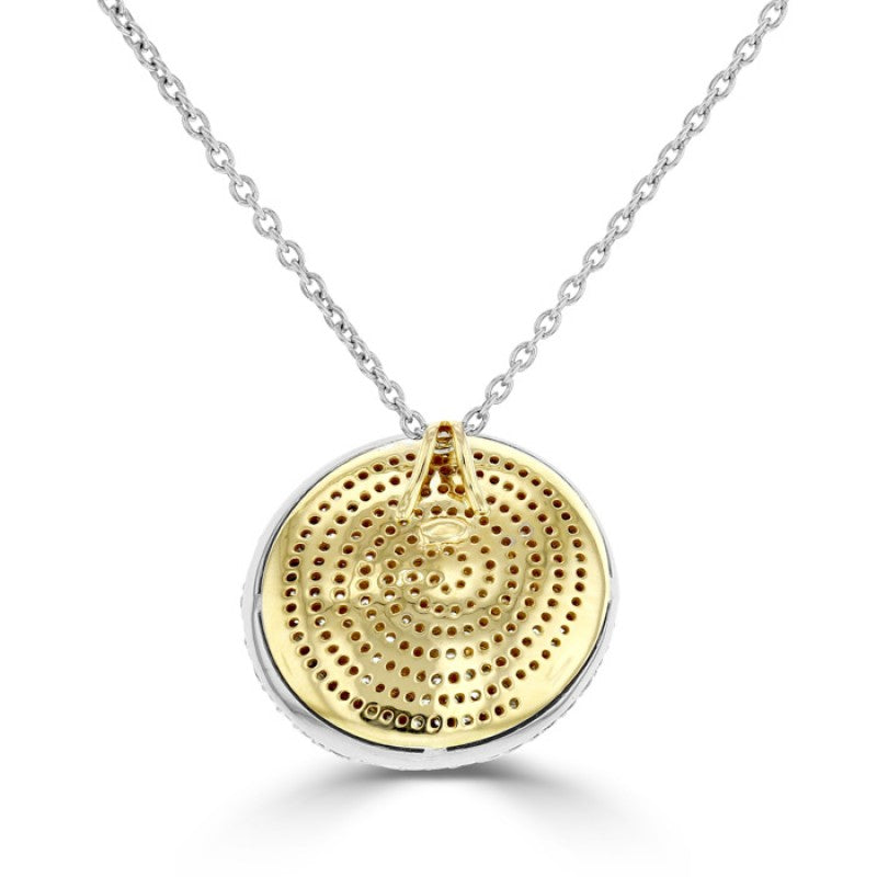 Round Circle Diamond Pendant