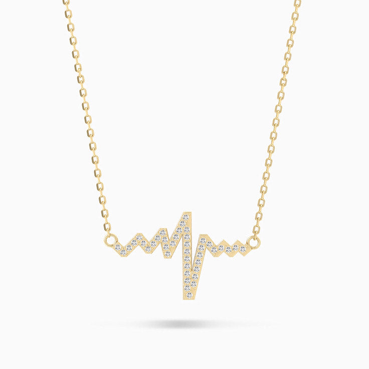 Heartbeat Diamond Necklace