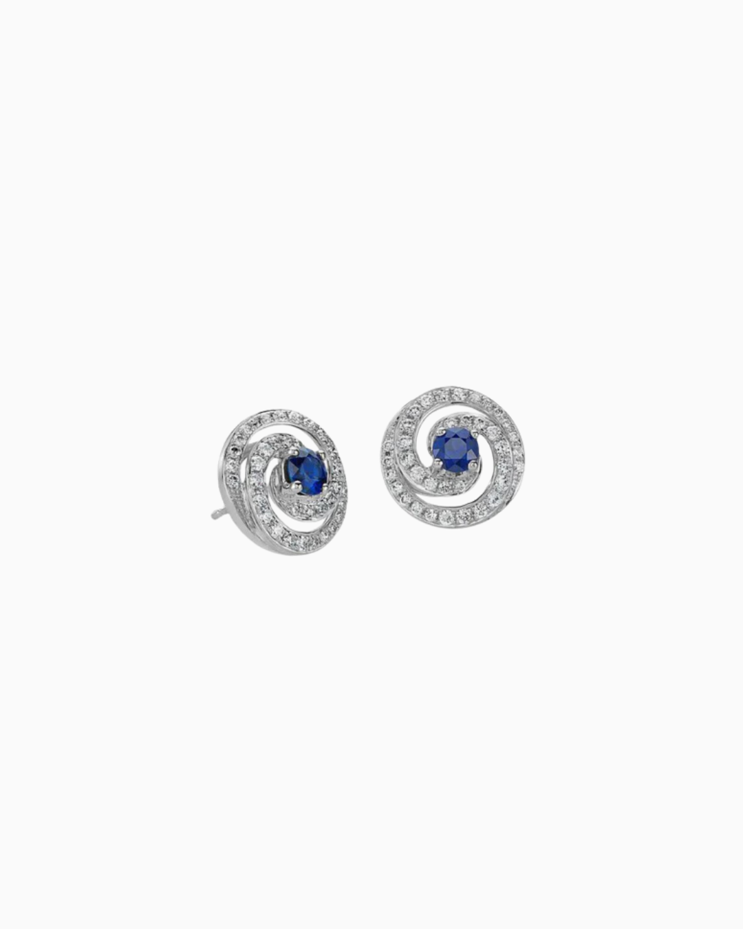 Blue Sapphire Swirl Studs