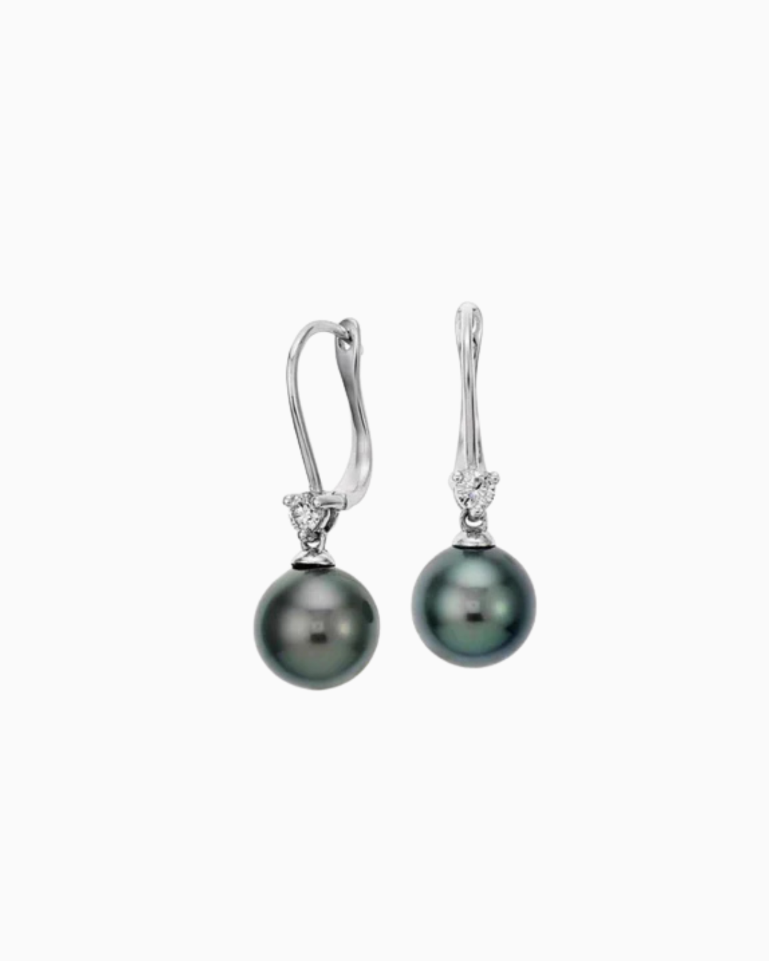 Tahitian pearl drop earring