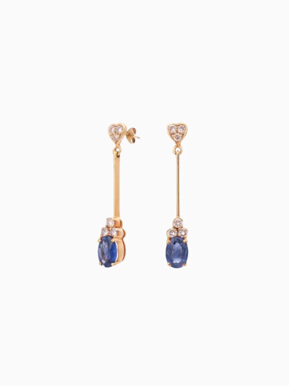 Ethereal Heart Blue Sapphire Drops